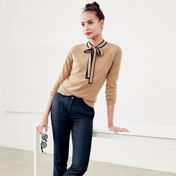 J. Crew Sweaters - J. Crew Italian Cashmere Tie-Neck Sweater. Size M.